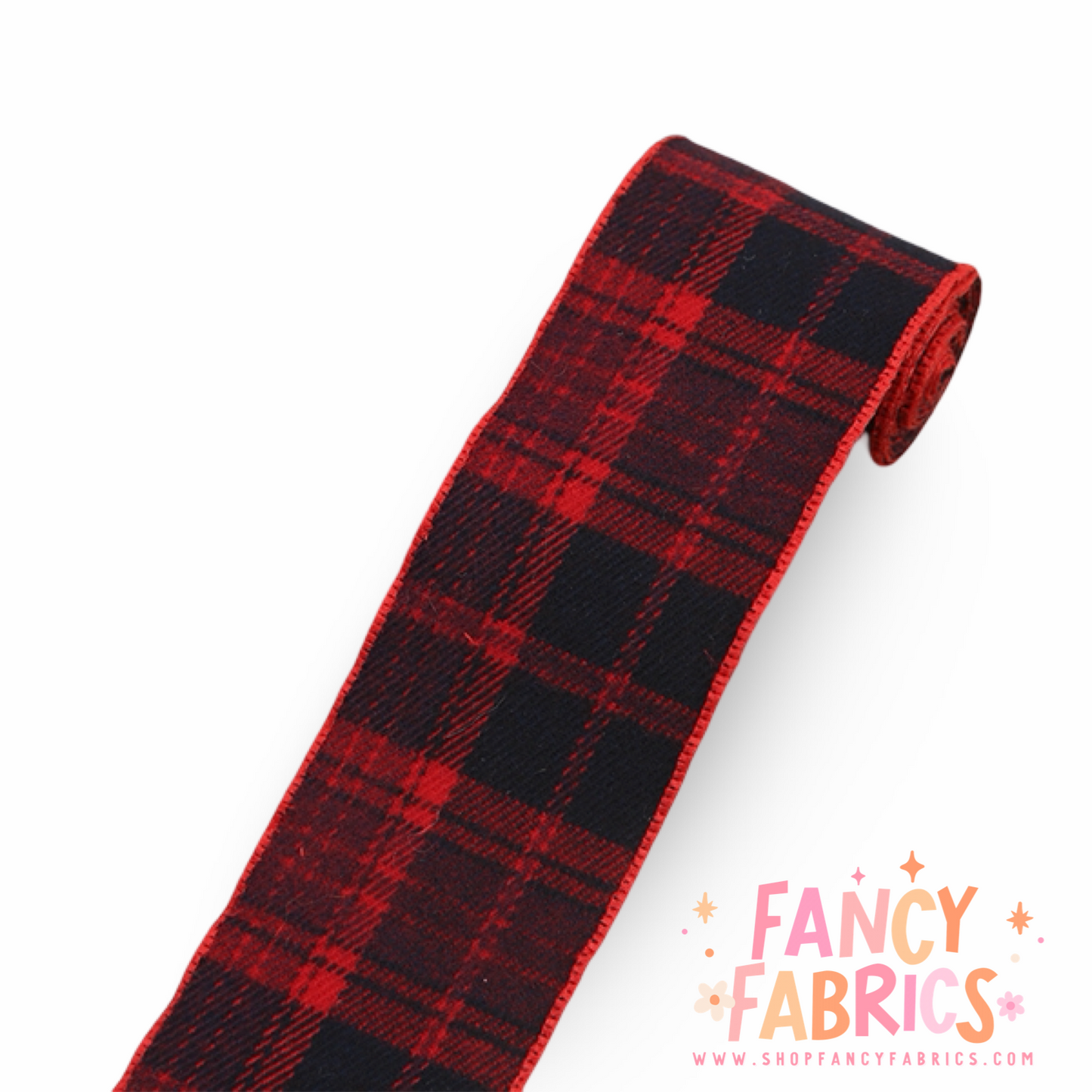 Classic Red | 1.5" Single Sided | Plaid Ribbon | Ready To Ship