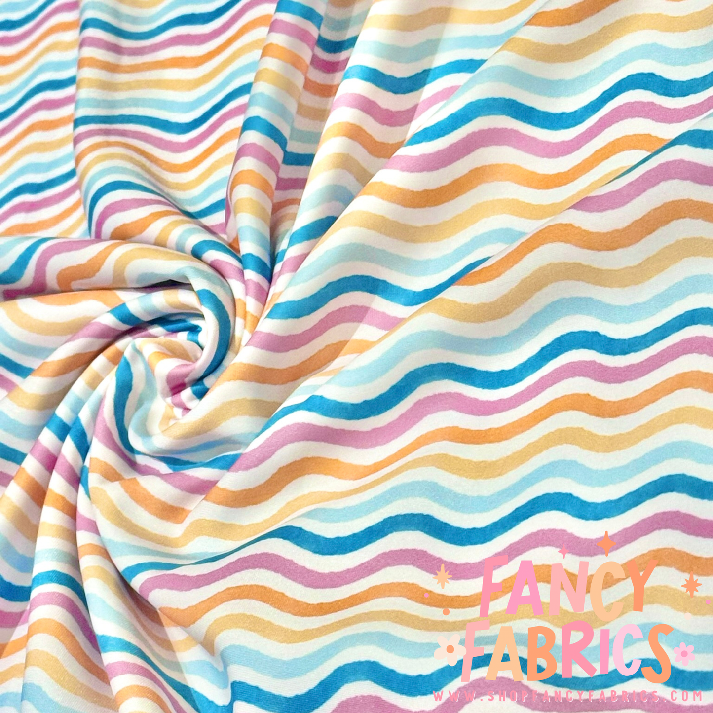 Wavy Stripes | Swim | 6x6 Scaling | Ready To Ship