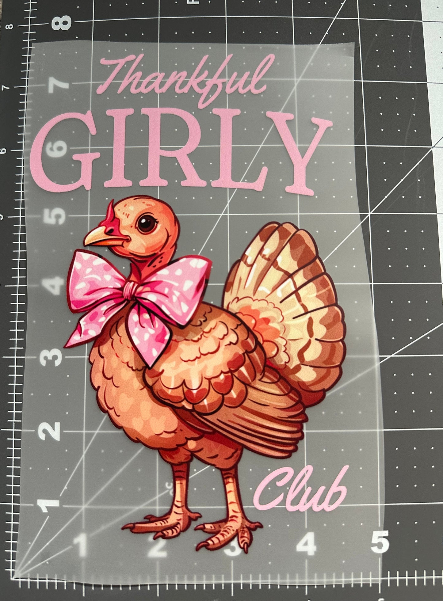 Thankful Girly Club | Child Size | DTF Transfer