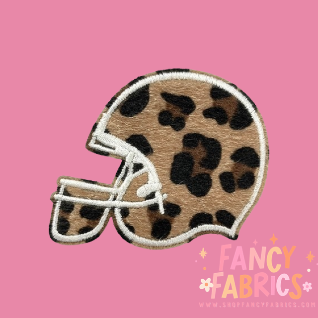 Leopard Helmet | Iron On Patch