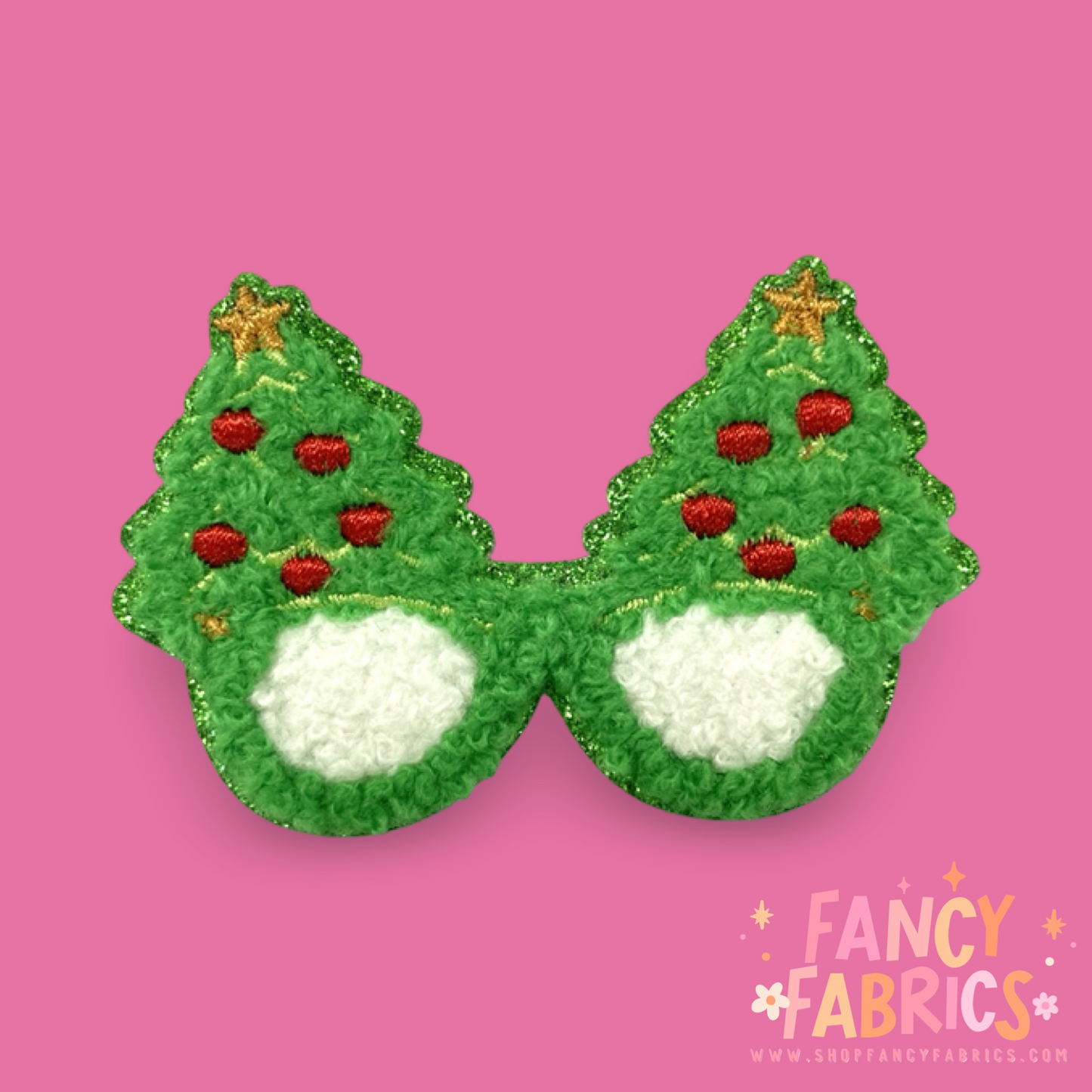 Christmas Glasses | Iron On Patch