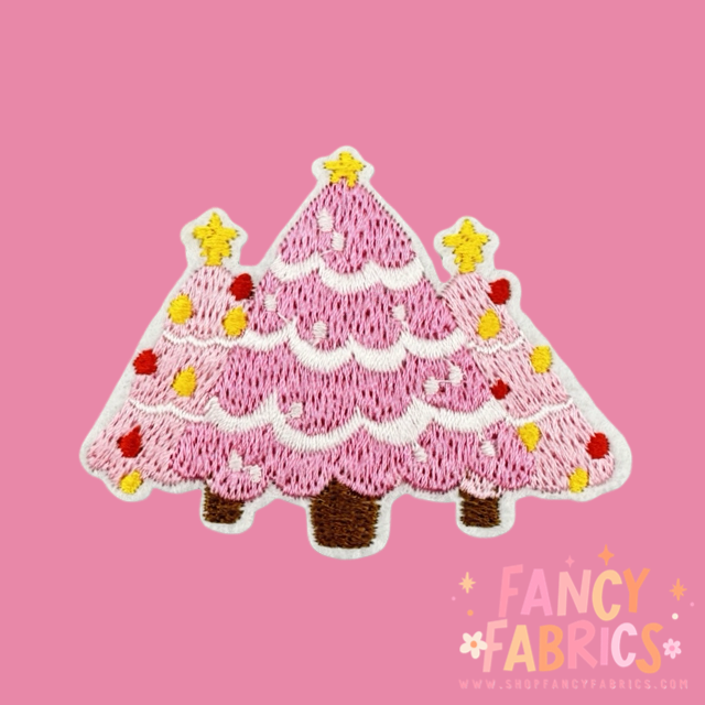 Pink Trees | Iron On Patch