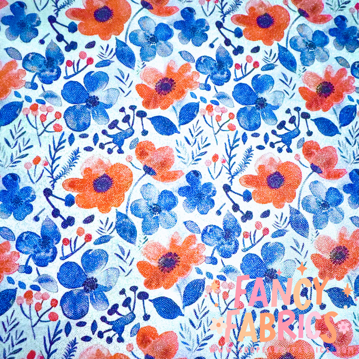 July Floral | 4x4 Scaling | Printed Holographic | Ready To Ship