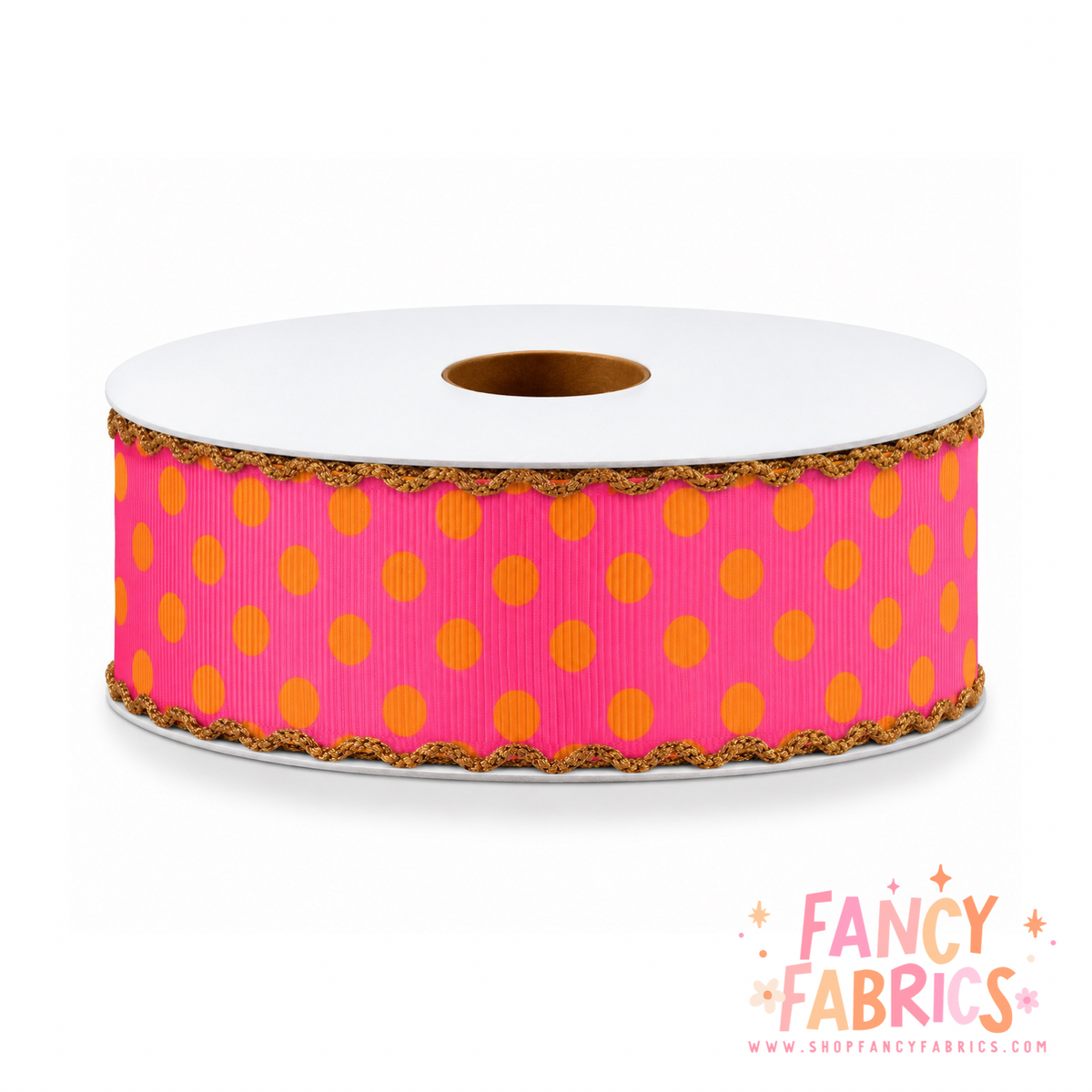 Vintage Polka Dots | 2" Single Sided | Moonstitch Printed Ribbon | Ready To Ship