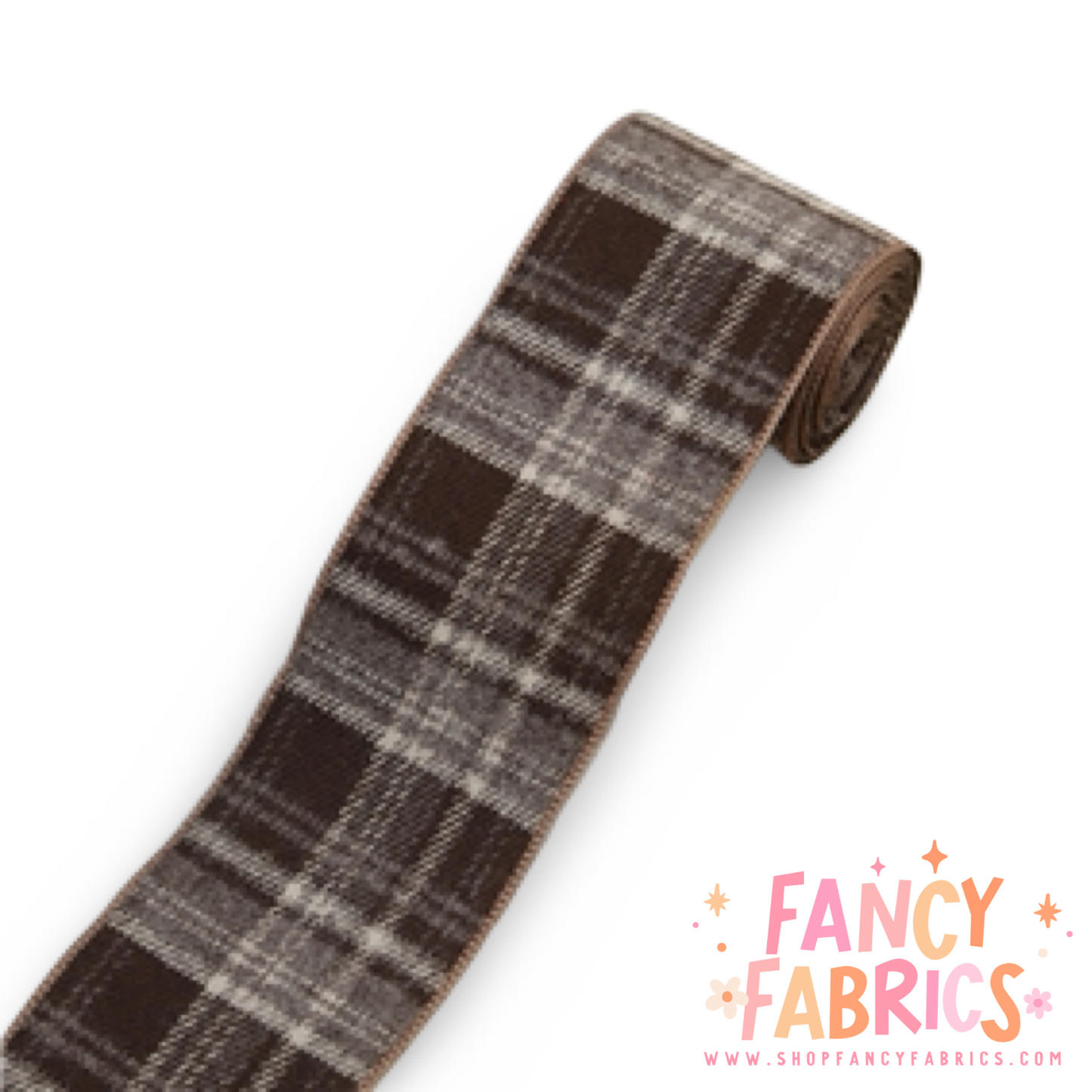Brown | 1.5" Single Sided | Plaid Ribbon | Ready To Ship