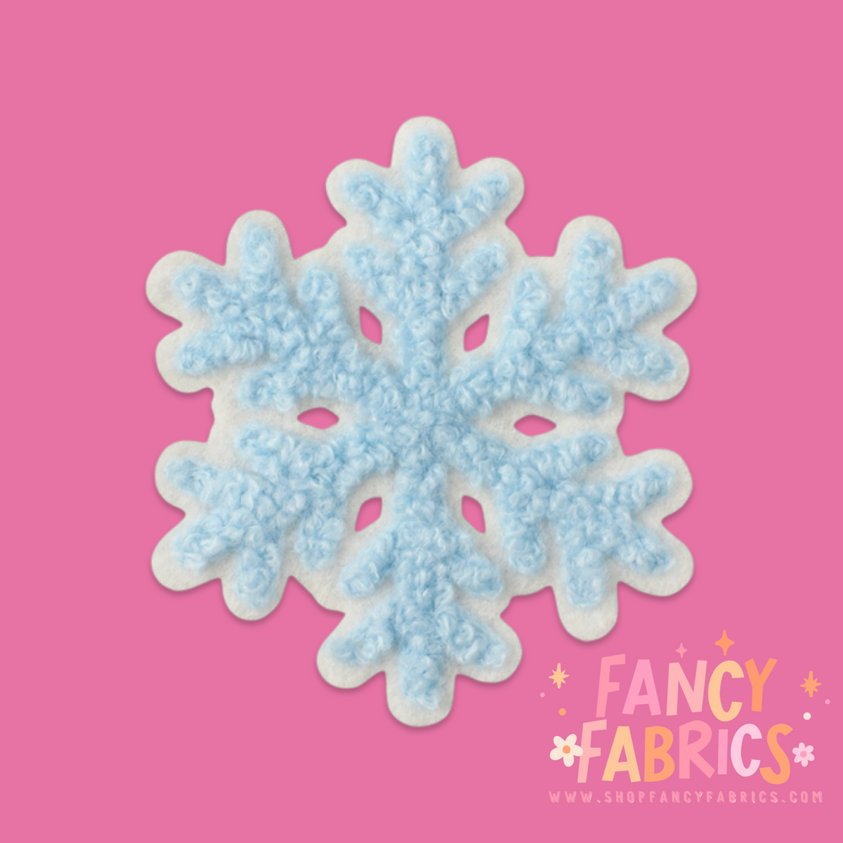Blue Snowflake | Iron On Patch