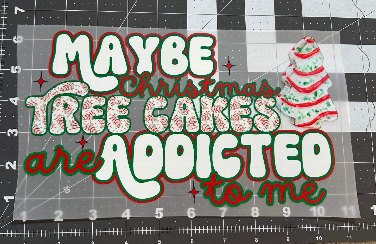 Addicted To Christmas Cakes | Adult Size | DTF Transfer | Ready To Ship
