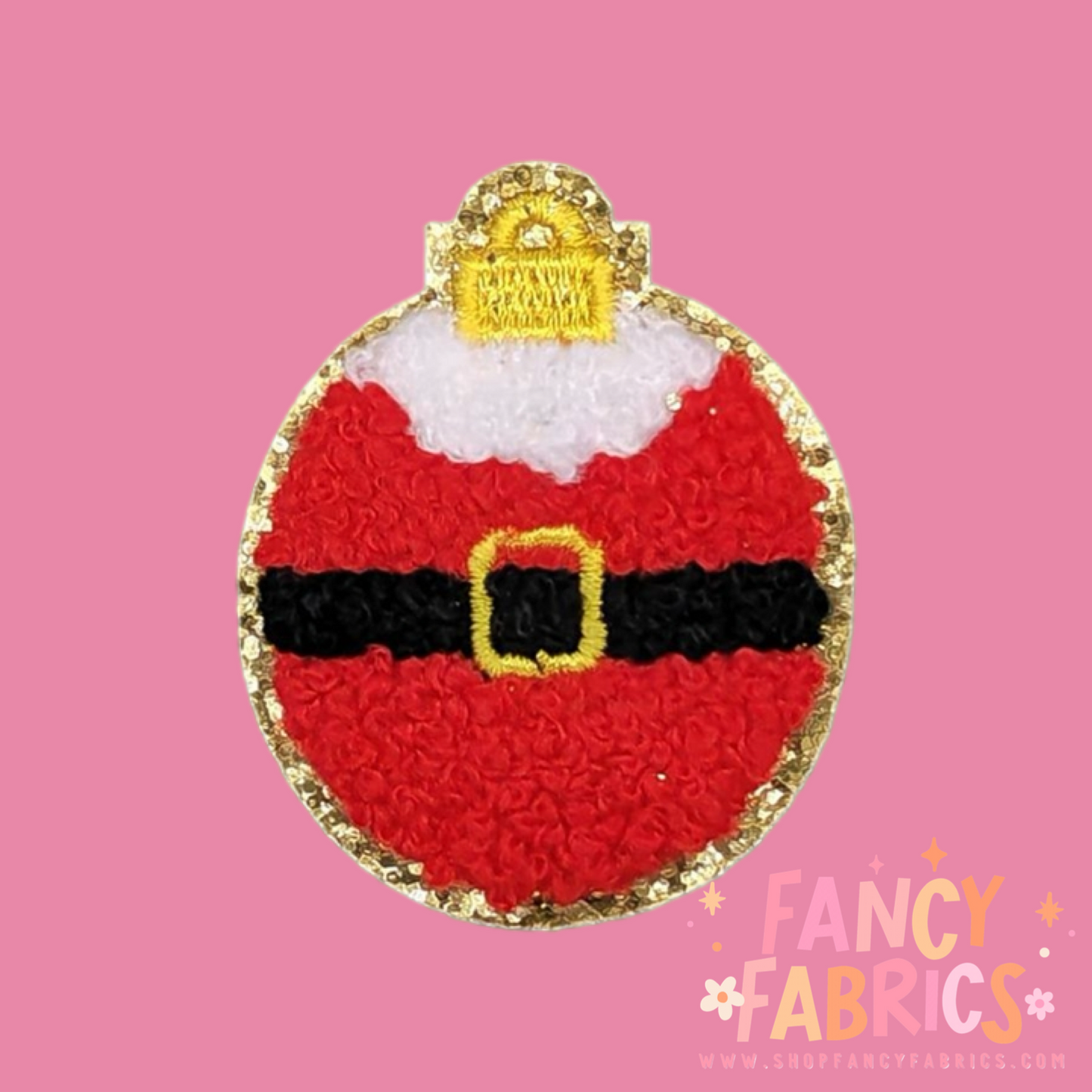 Santa Belt Ornament | Iron On Patch