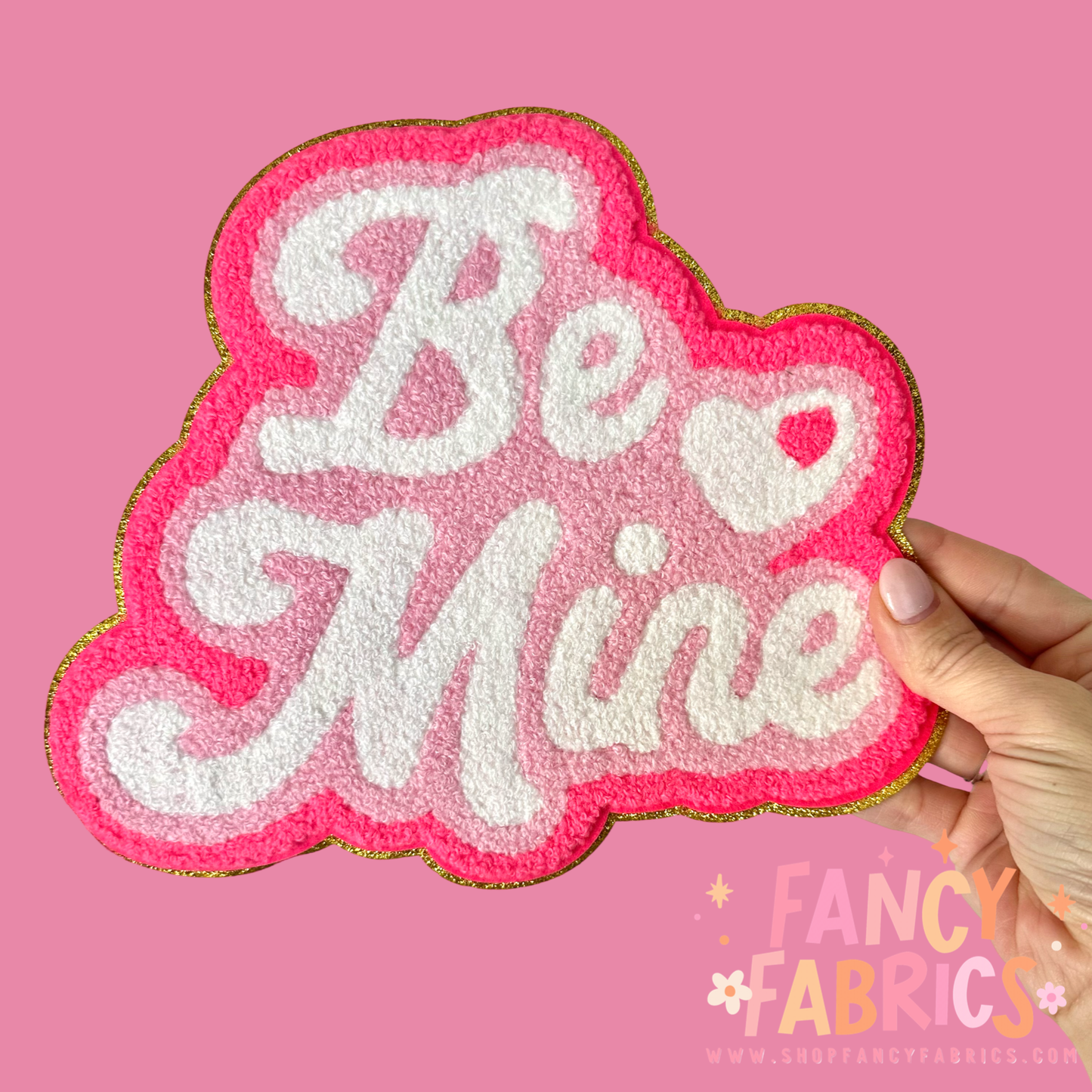 Be Mine Large Iron on Patch