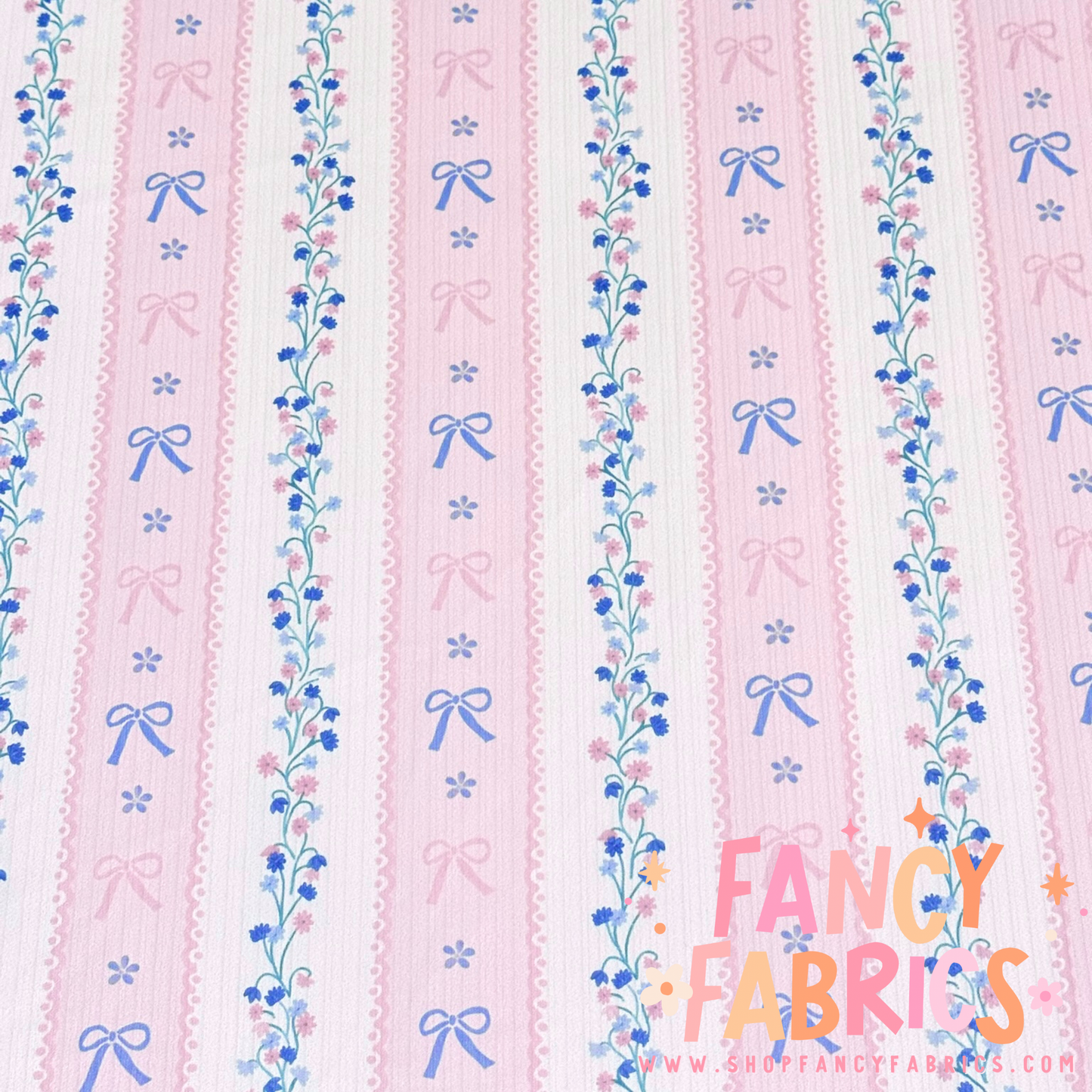 Bow Stripes | 6x6 Scaling | Skinny Rib | Ready To Ship