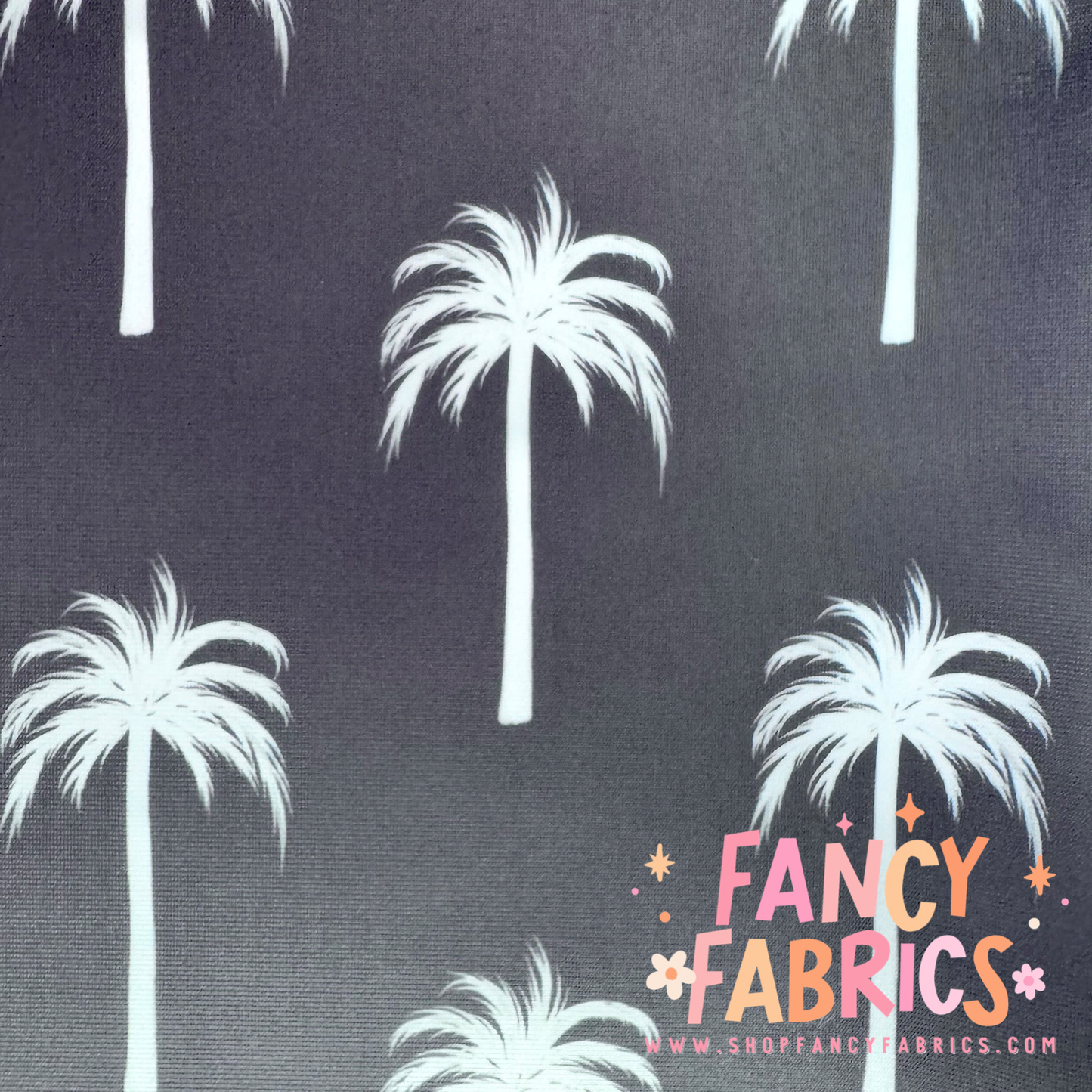 Palm Trees (Black) | Swim | 6x6 Scaling | Ready To Ship