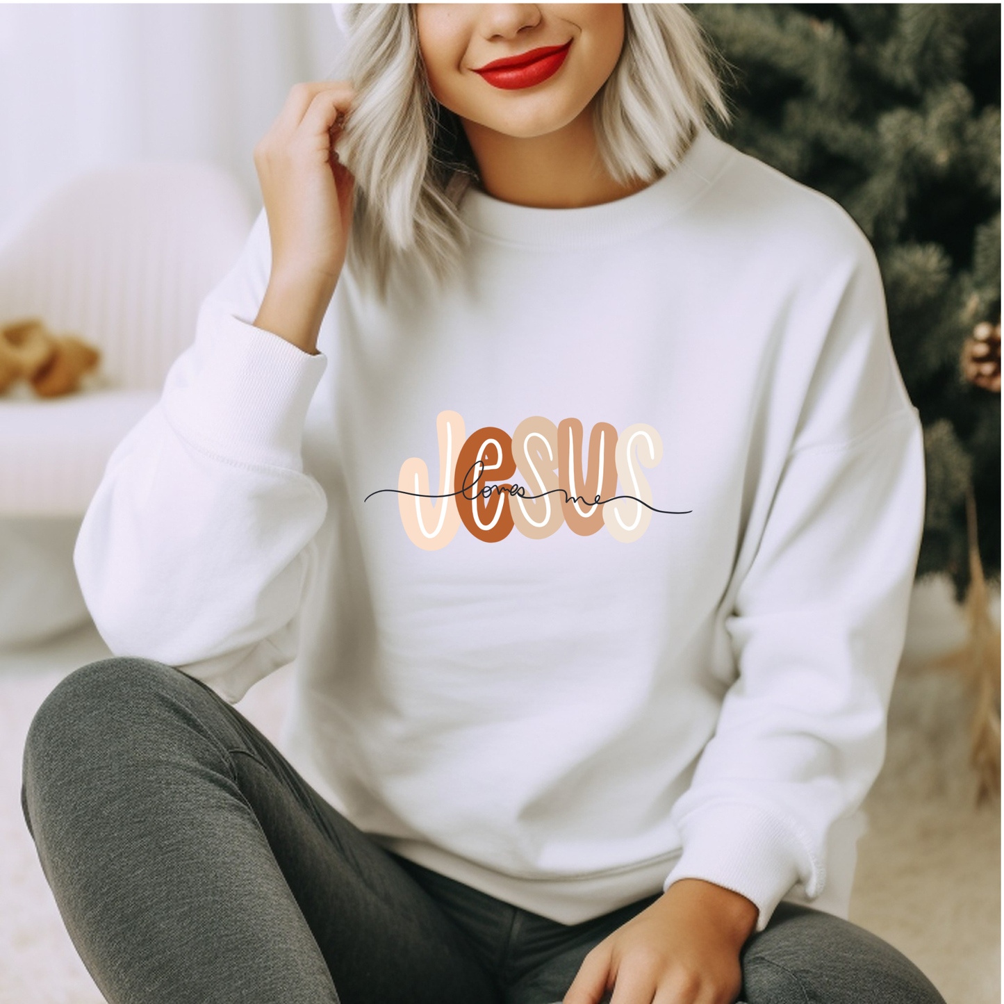 Jesus Loves Me | Adult Size | DTF Transfer | Ready To Ship