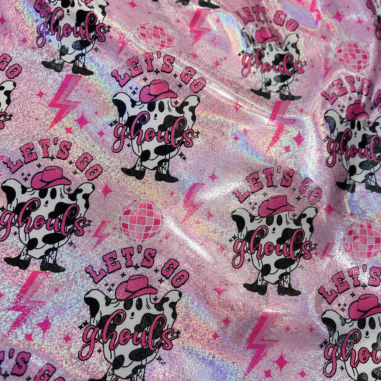 Let's Go Ghouls | 6x6 Scaling | Printed Holographic | Ready To Ship