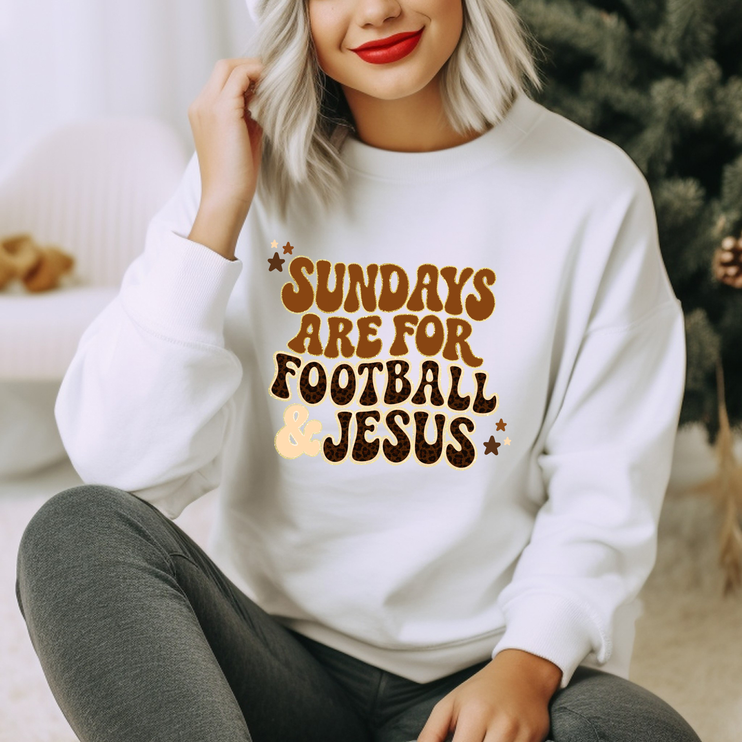 Football & Jesus | Adult Size | DTF Transfer | Ready To Ship