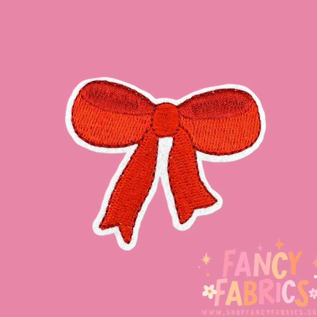 Red Bow | Iron On Patch