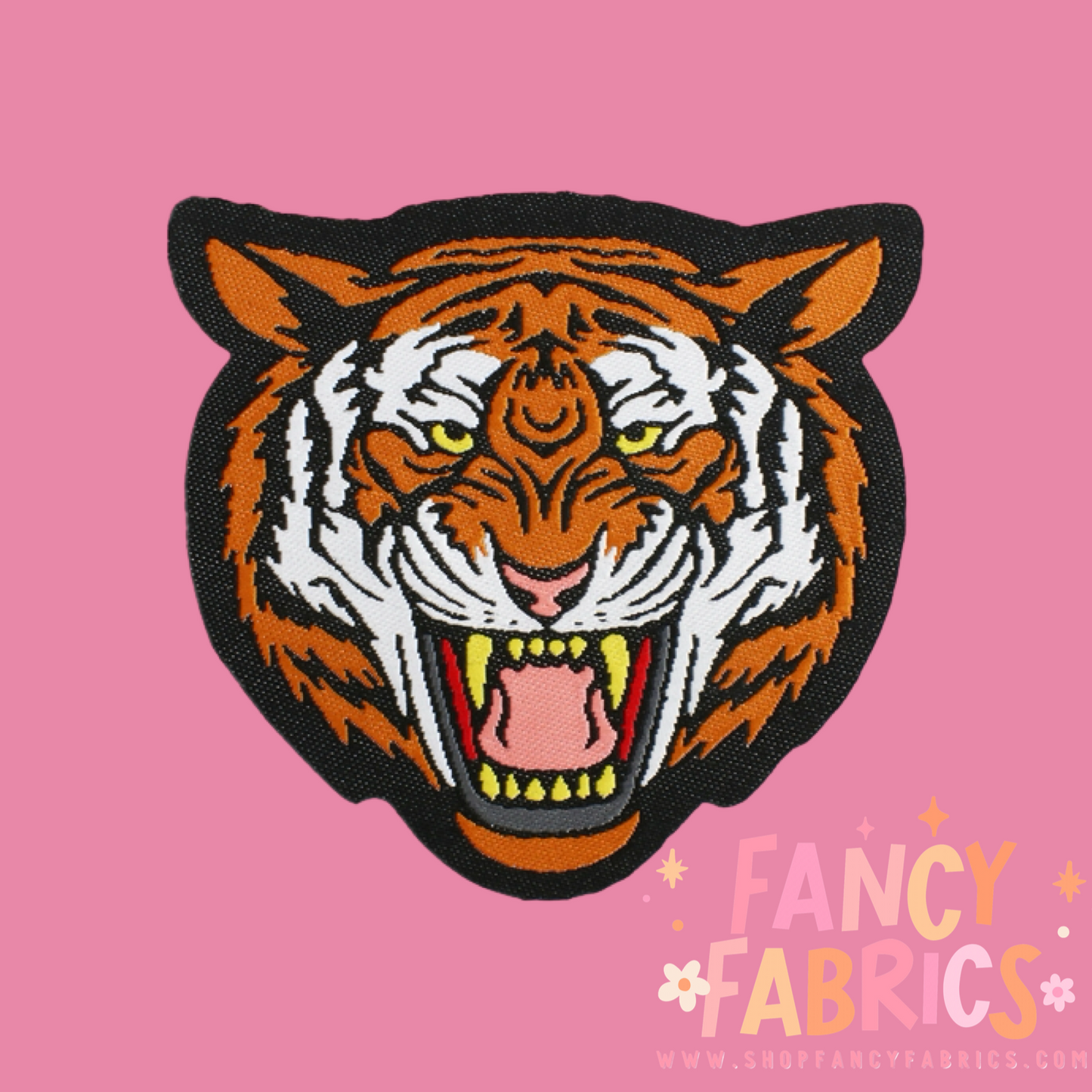 Tiger iron on patch