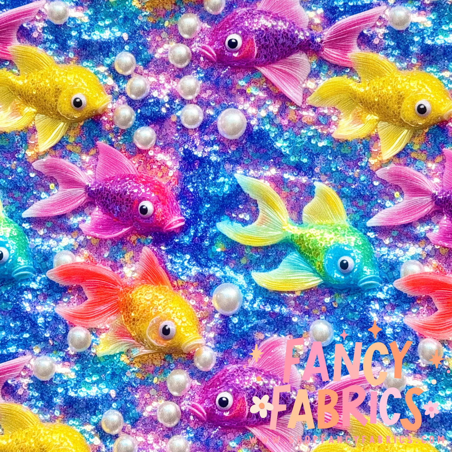 Glitter Fish | Swim | 6x6 Scaling | Ready To Ship
