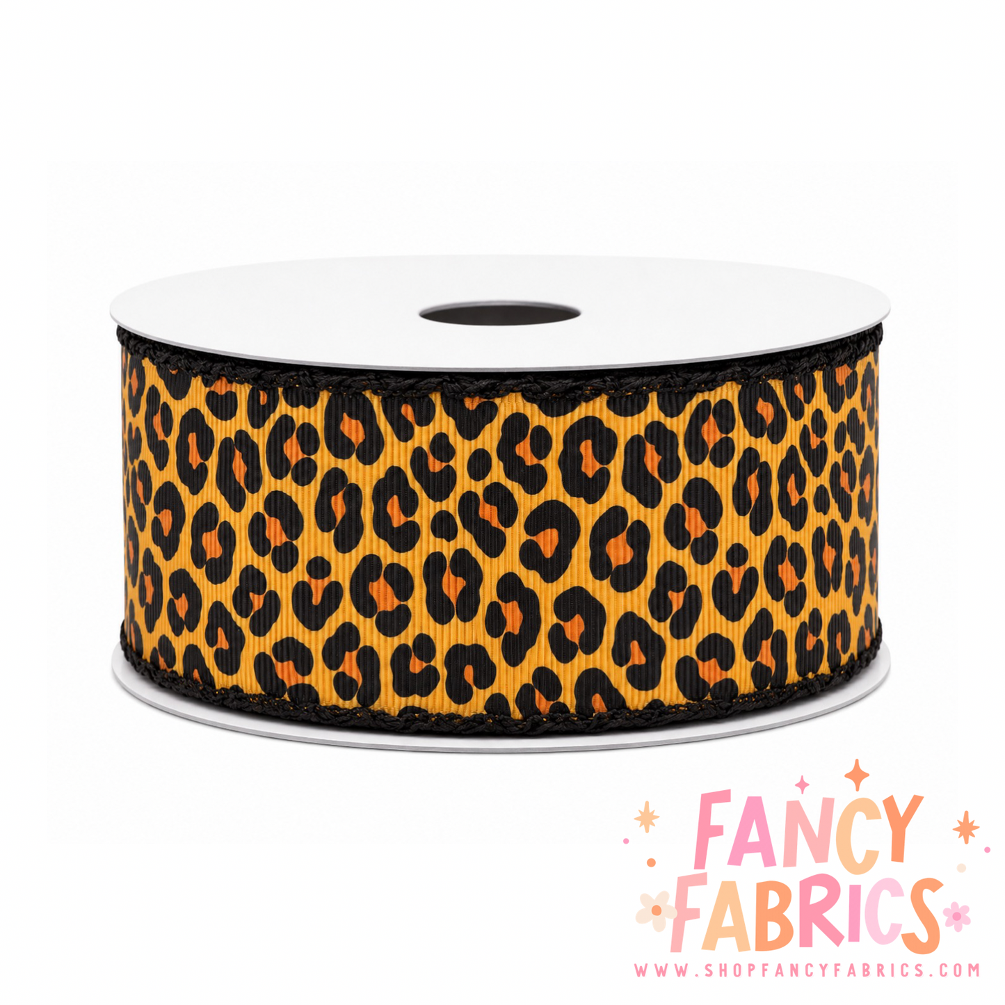 Classic Leopard | 2" Single Sided | Moonstitch Printed Ribbon | Ready To Ship