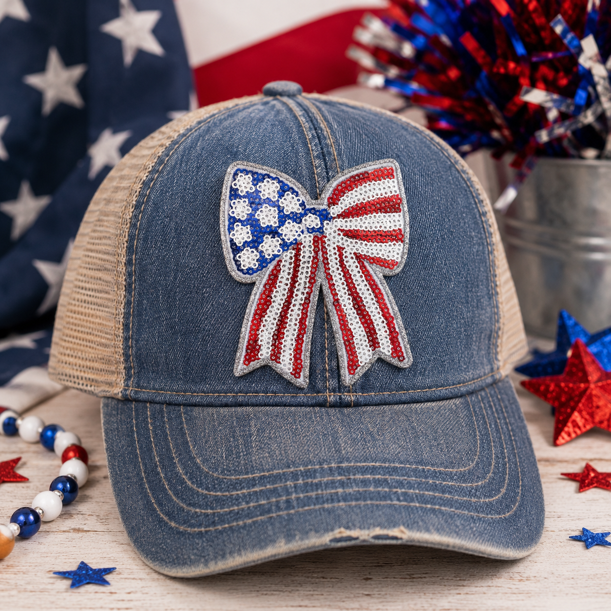 USA Bow | Iron On Patch | Ready To Ship