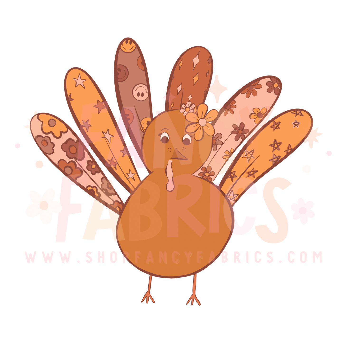 Pattern Turkey | Toddler Size | DTF Transfer