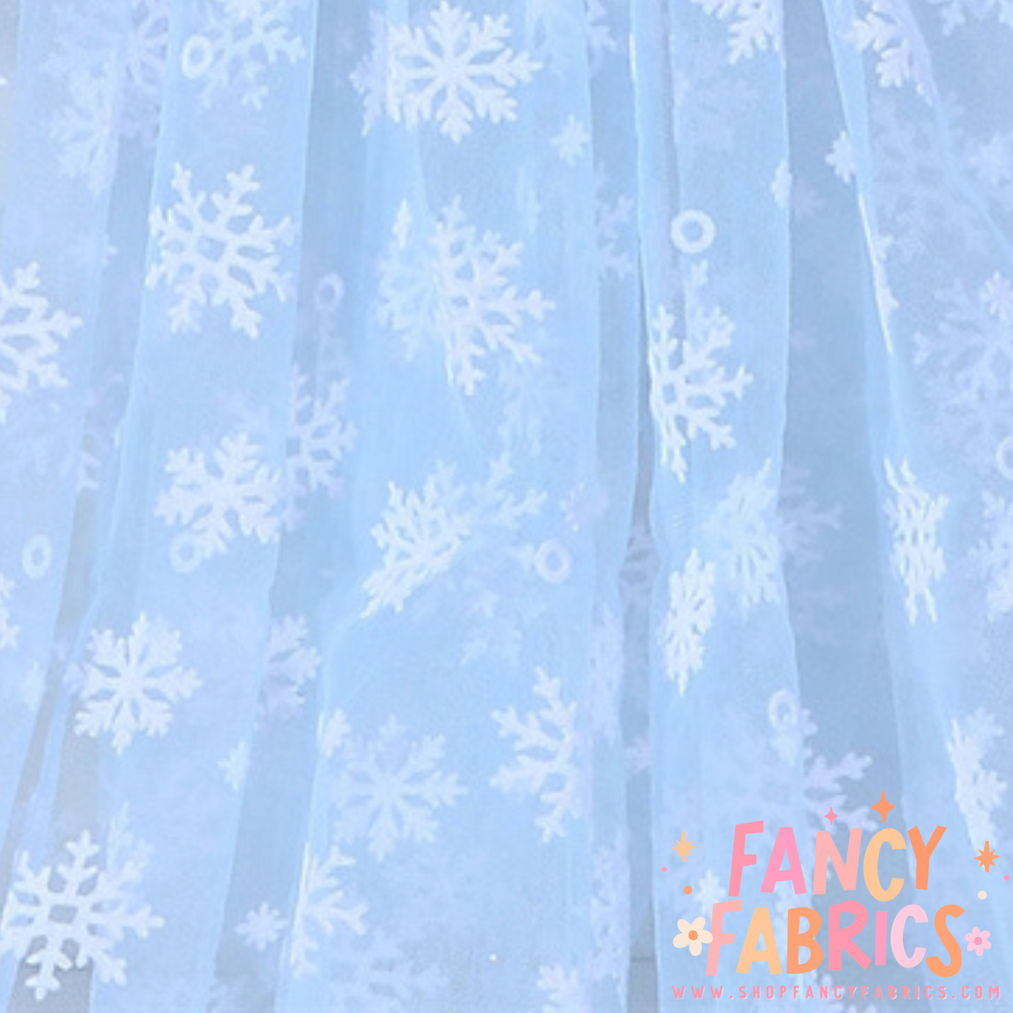 Flocked Snowflakes | Mesh | Ready To Ship