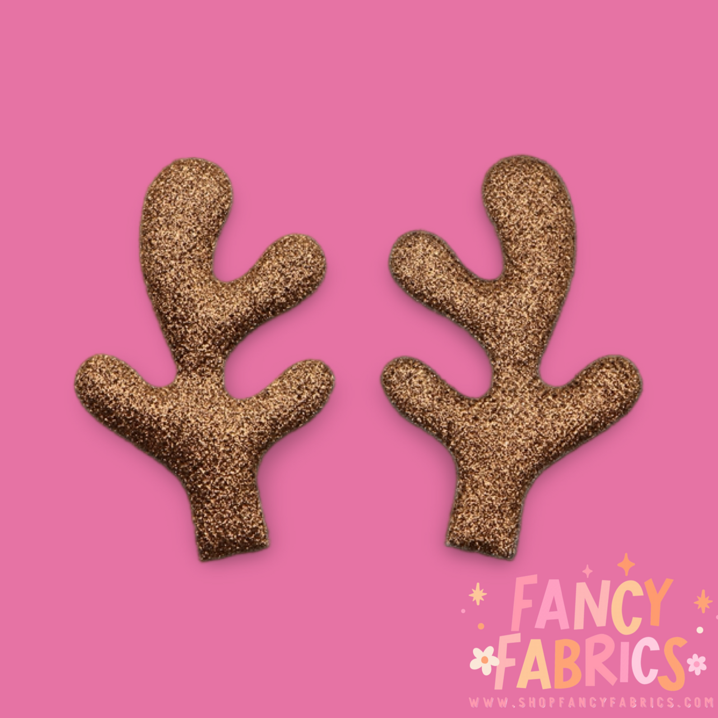 Brown Glitter | Reindeer Antlers | Ready To Ship