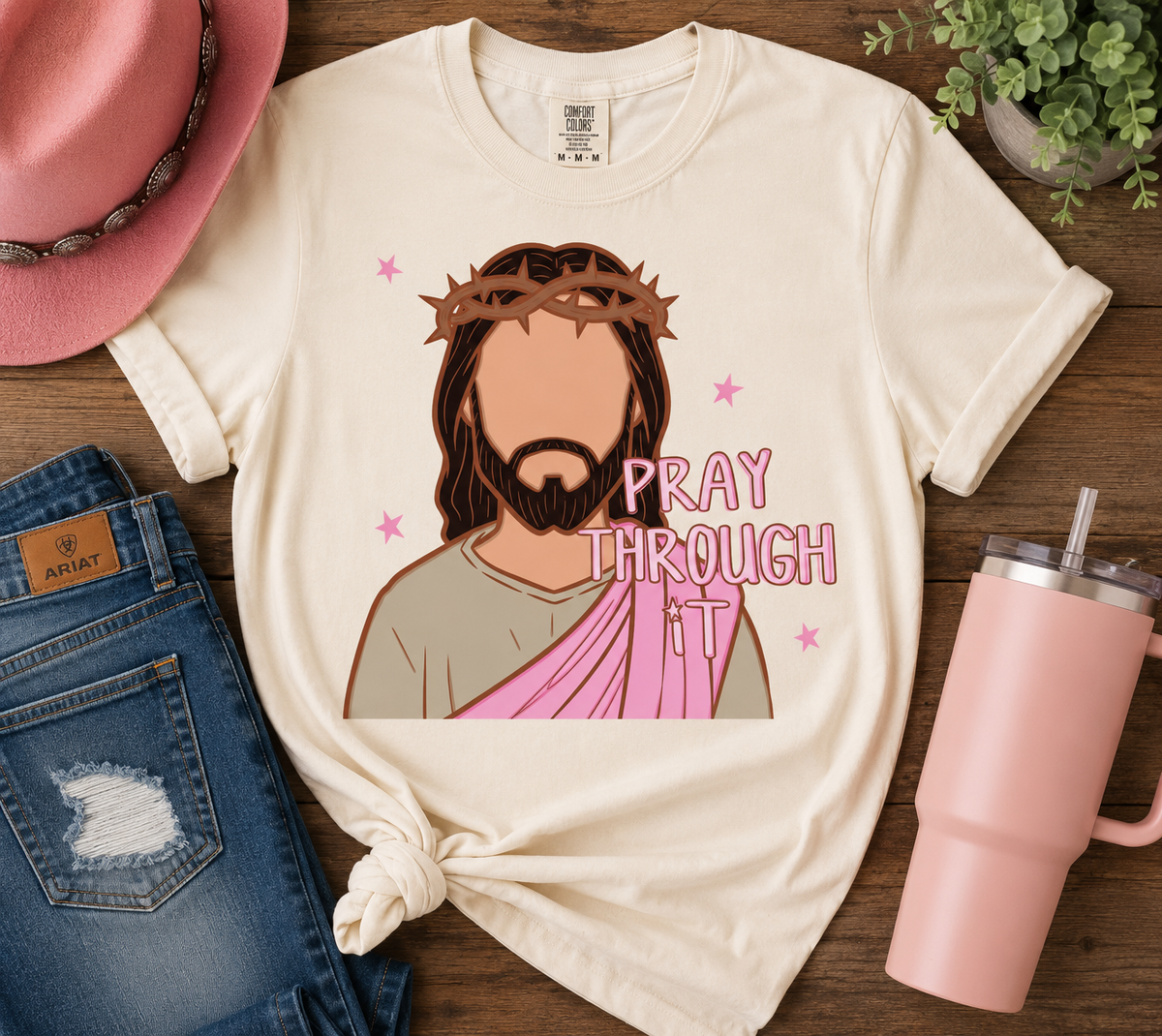 Pray Through It | Adult Size | DTF Transfer | Ready To Ship