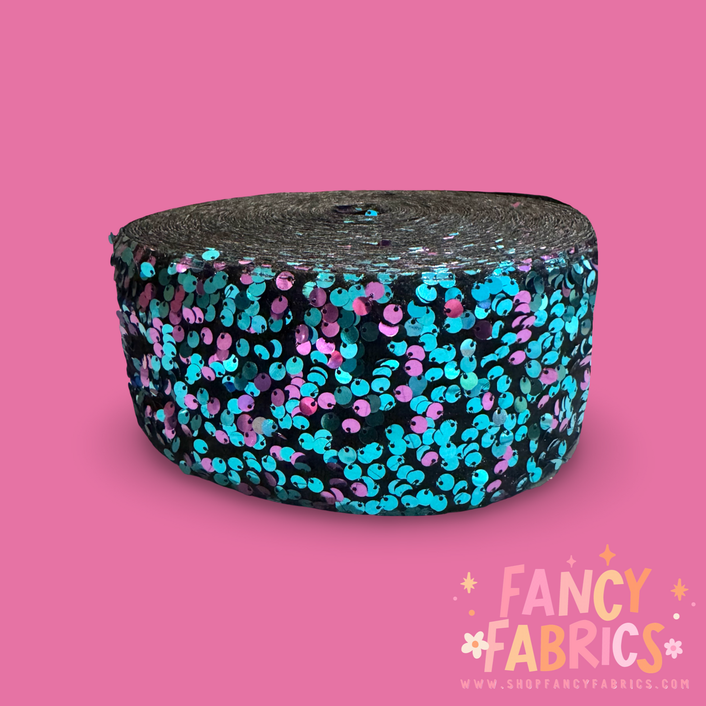 Cosmic | 3" Single Sided | Sequin Velvet Ribbon | Ready To Ship