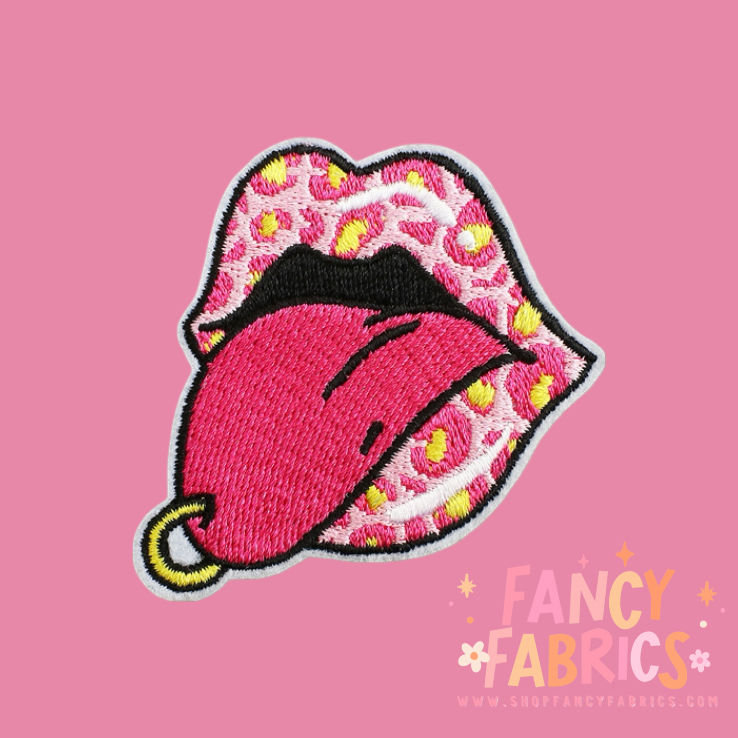 Leopard Lips Iron on Patch