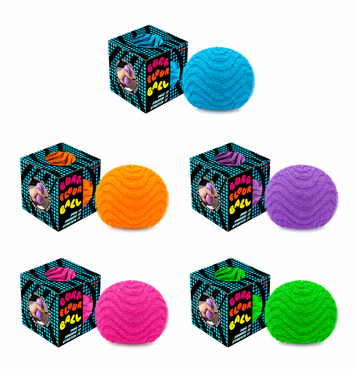 Fuzzy Ball | Random Color Squishy | Ready To Ship