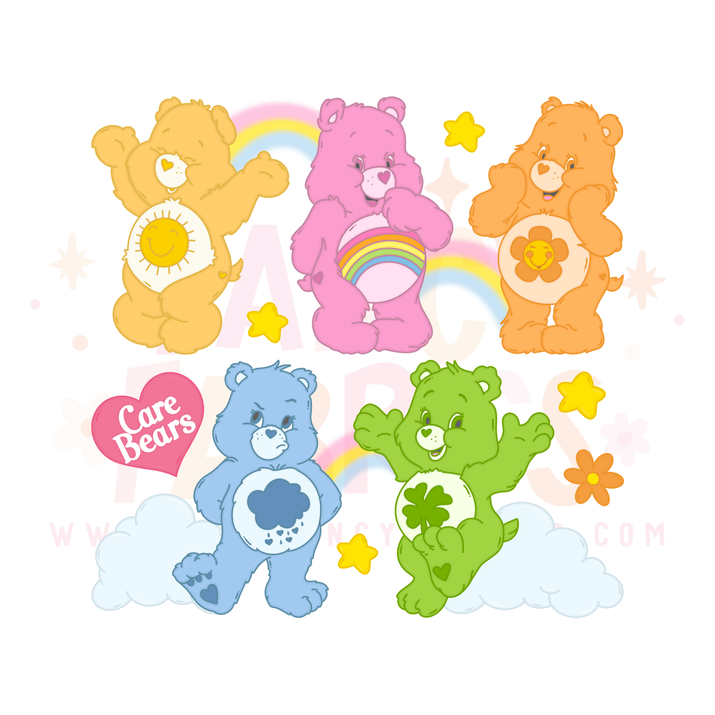 Rainbow Bears | Child Size | DTF Transfer