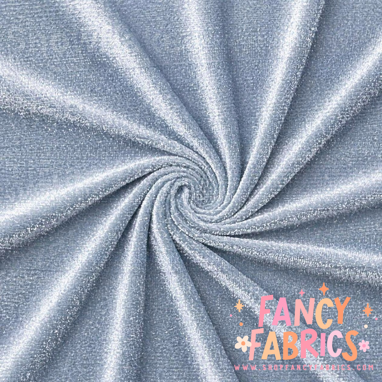 Snowflake | Solid Stretch Velvet | Ready To Ship