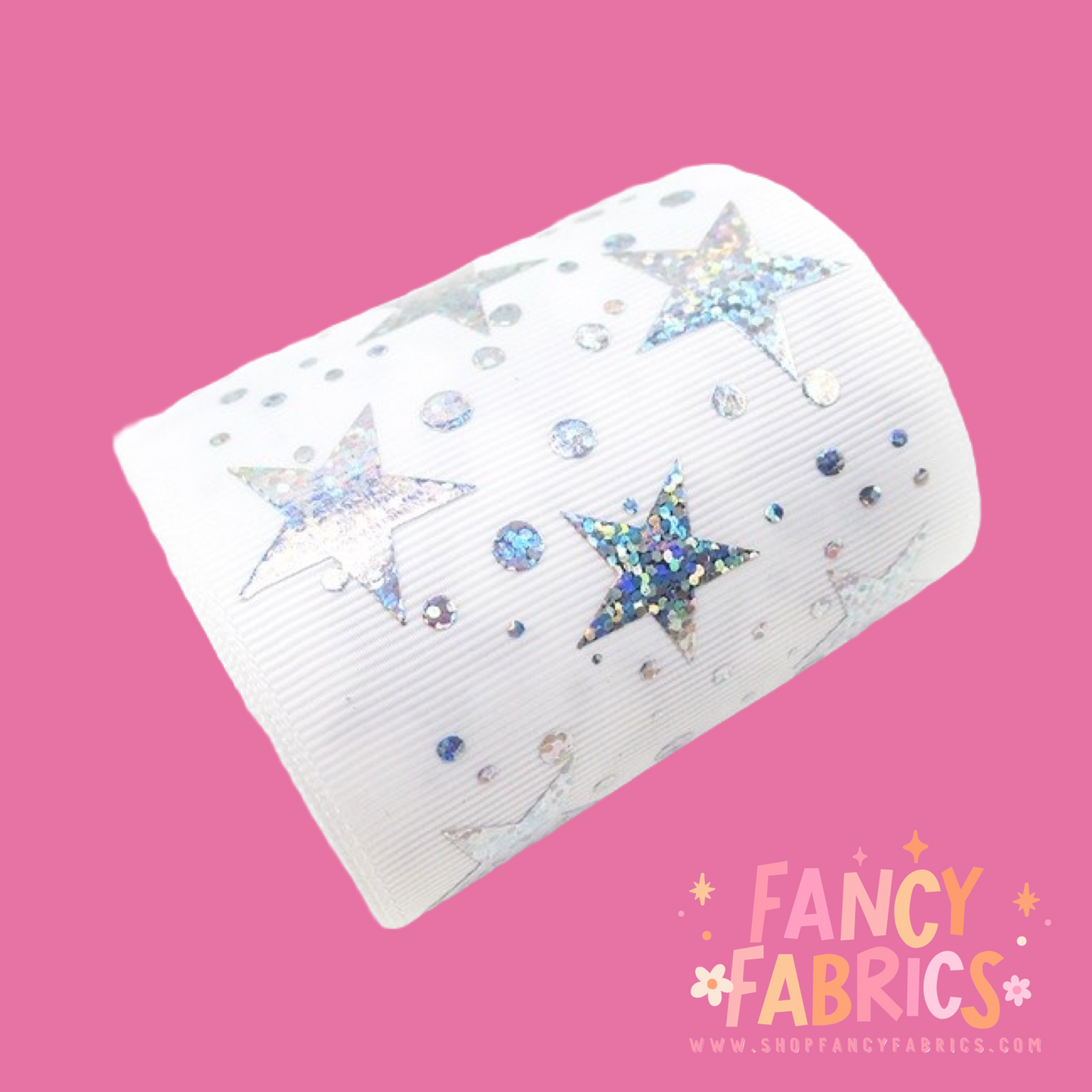 Holo Stars 3" single sided ribbon