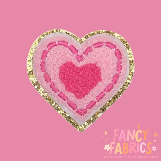 Stitched Heart | Iron On Patch
