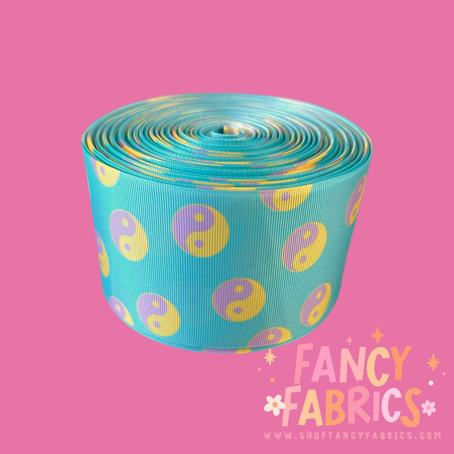 Trendy Yin Yangs 3" single sided ribbon