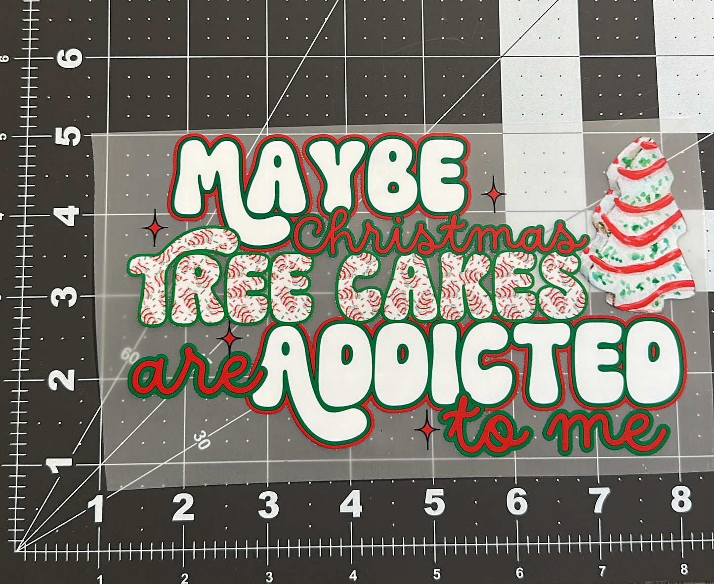 christmas cakes dtf transfer child size