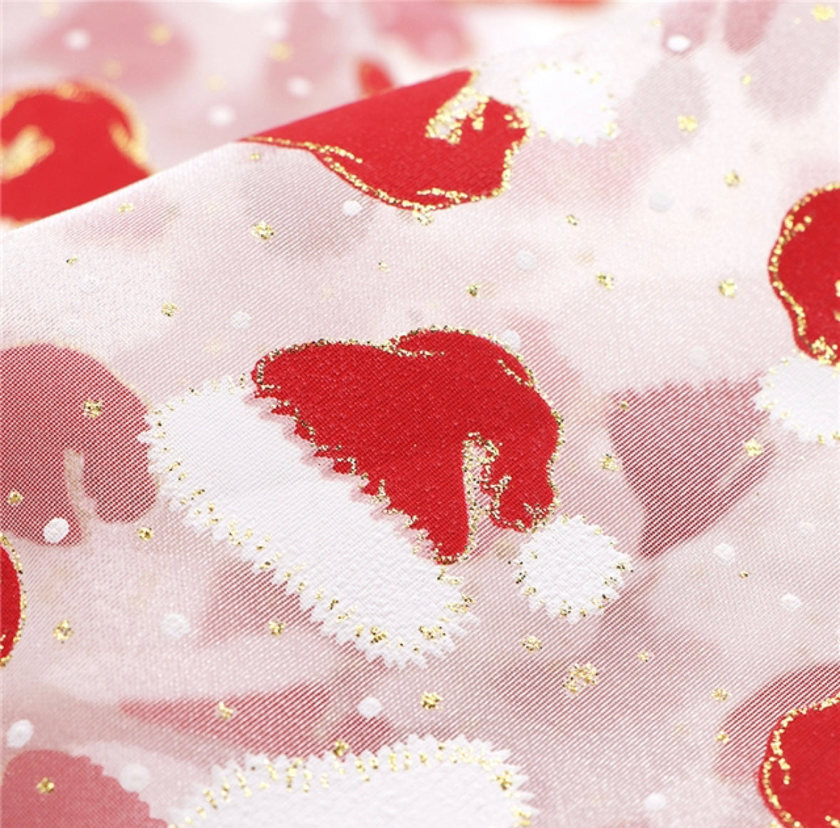 Glitter Santa Hats | Organza Mesh | Ready To Ship