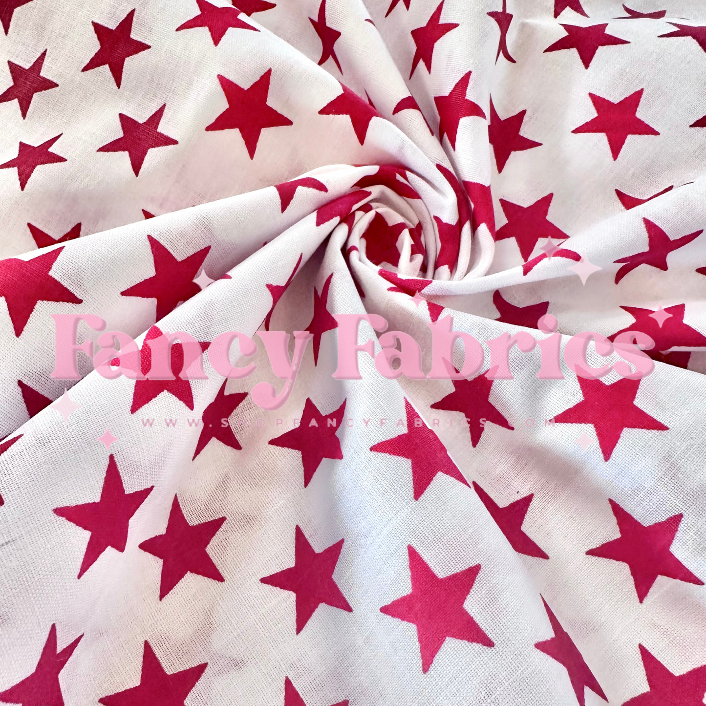 Stars (White) | Cotton | Ready To Ship