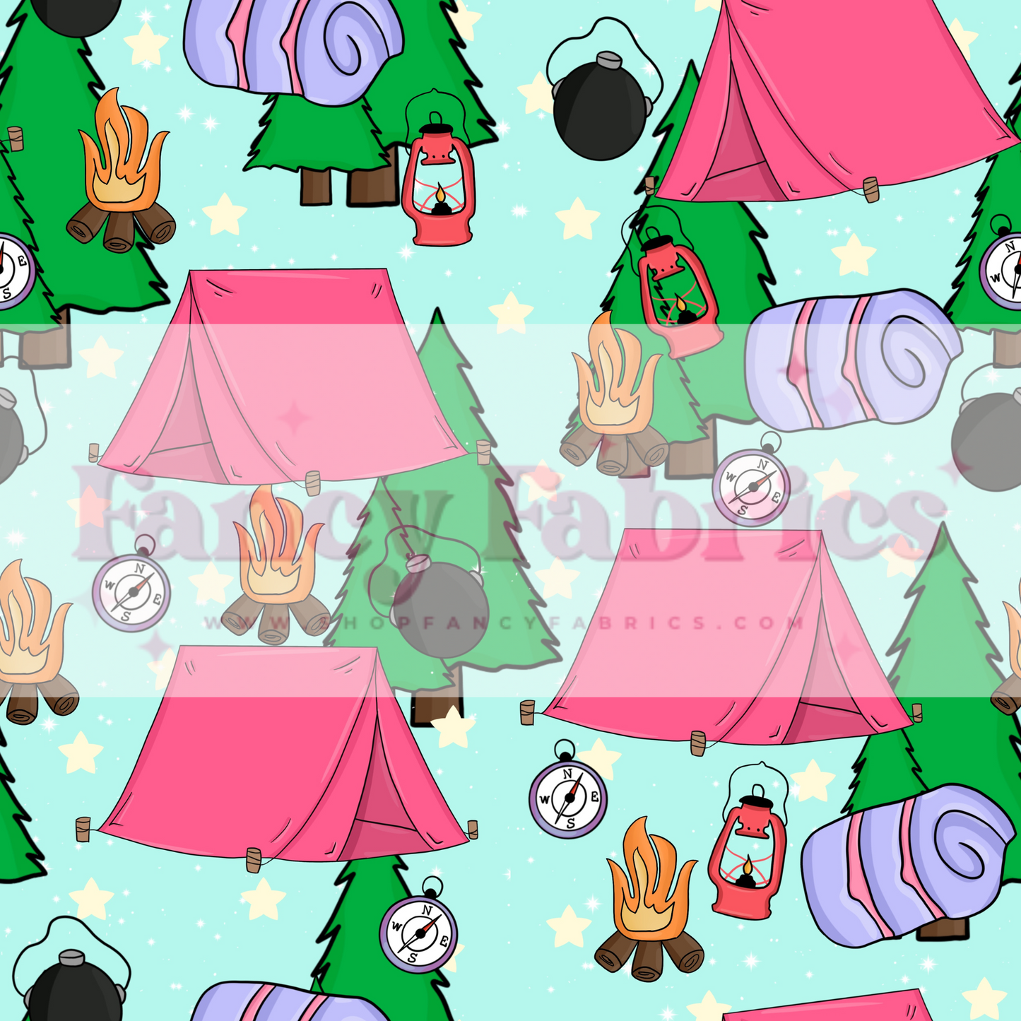 Girly Camping | PREORDER | By The Yard