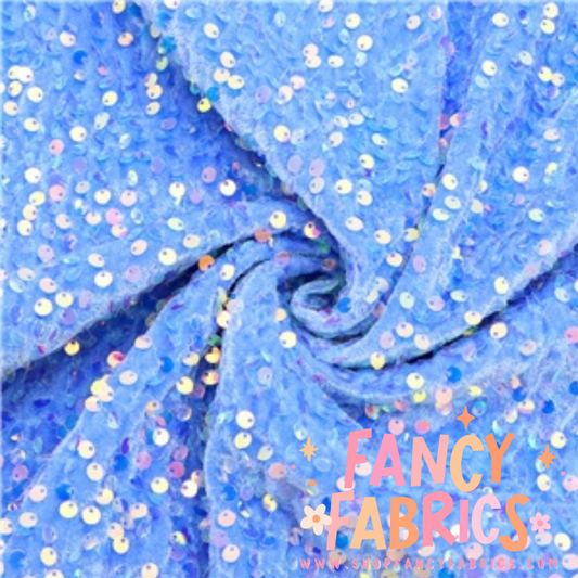 Snowflake | Stretch Sequin Velvet | Ready To Ship