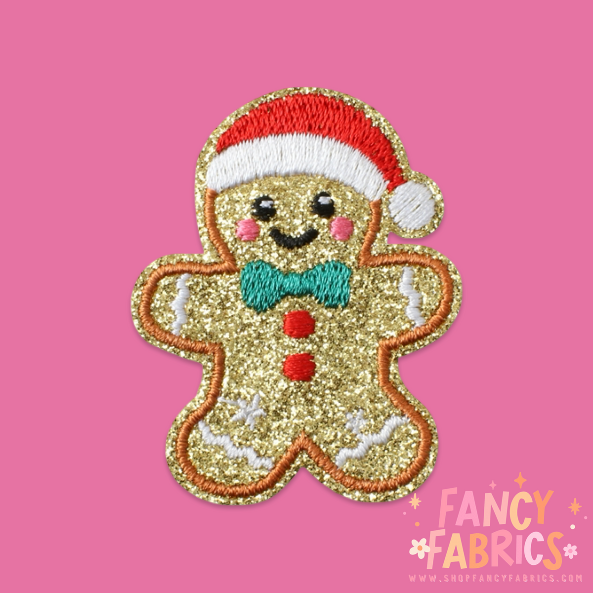 Santa Hat Gingerbread | Iron On Patch