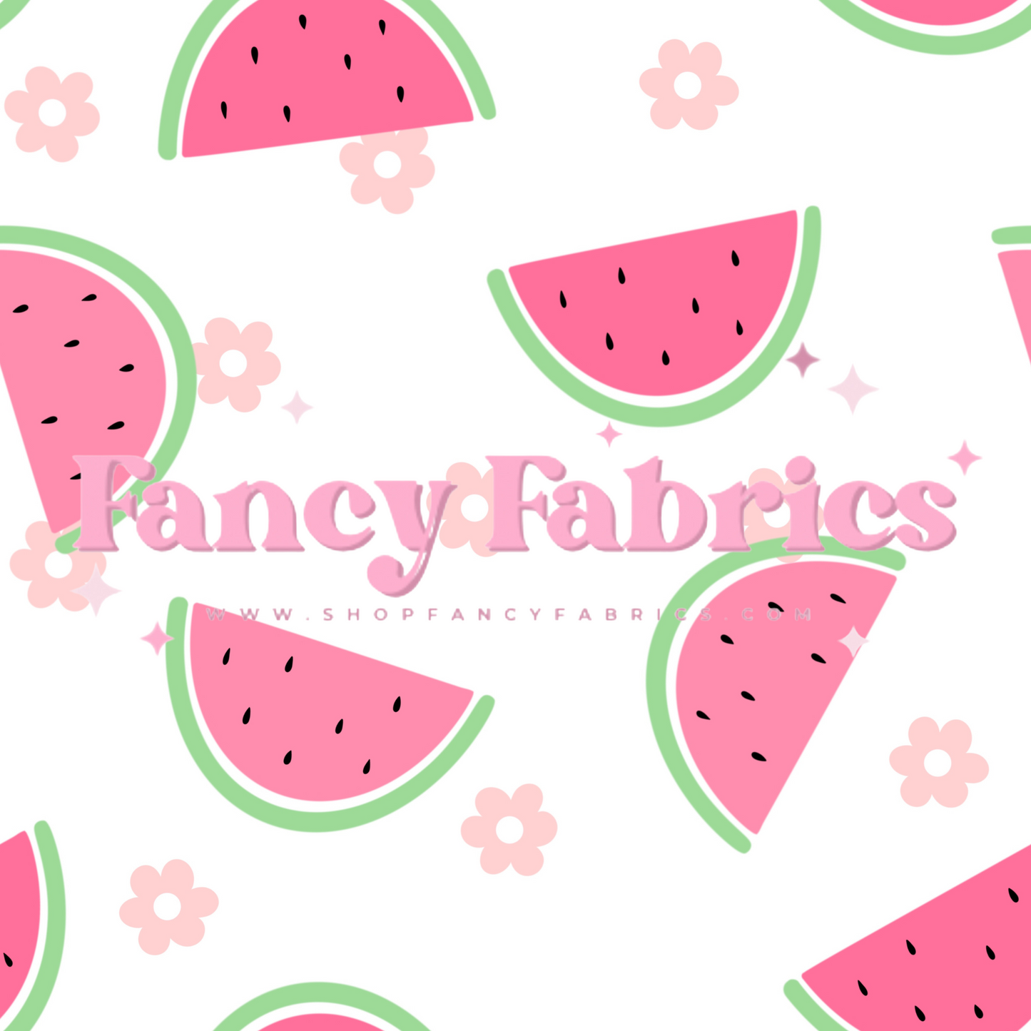 Watermelon Daisy | PREORDER | By The Yard