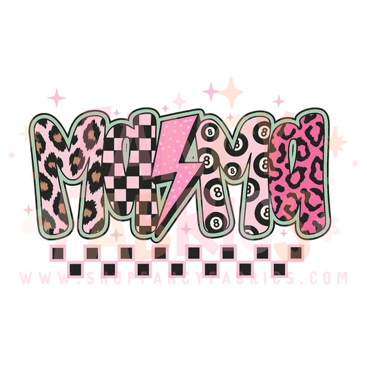 Mama (Bottom Checks) | Adult Size | DTF Transfer | Ready To Ship