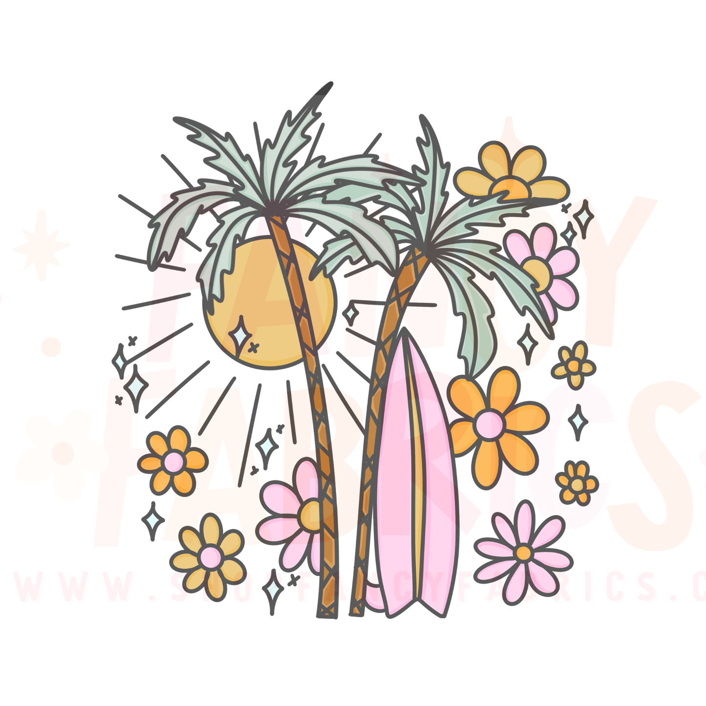 Beachy Vibes | Child Size | DTF Transfer