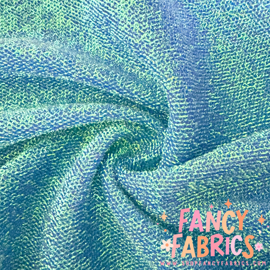 Icy Blue | Tinsel Fabric | Ready To Ship