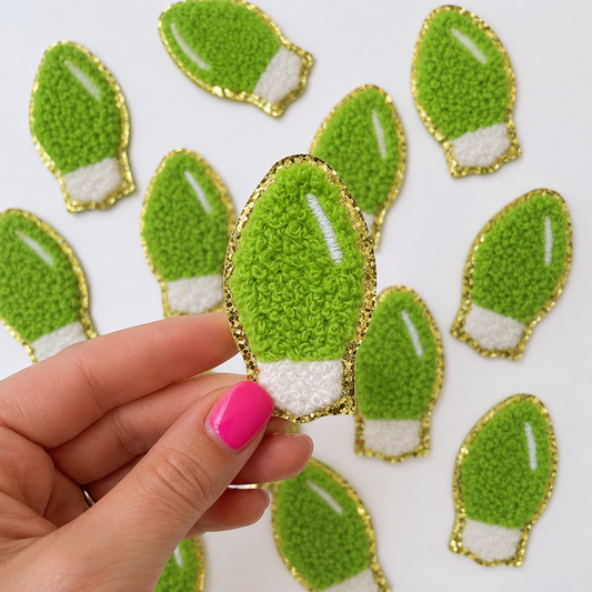 Green Bulb | Iron On Patch