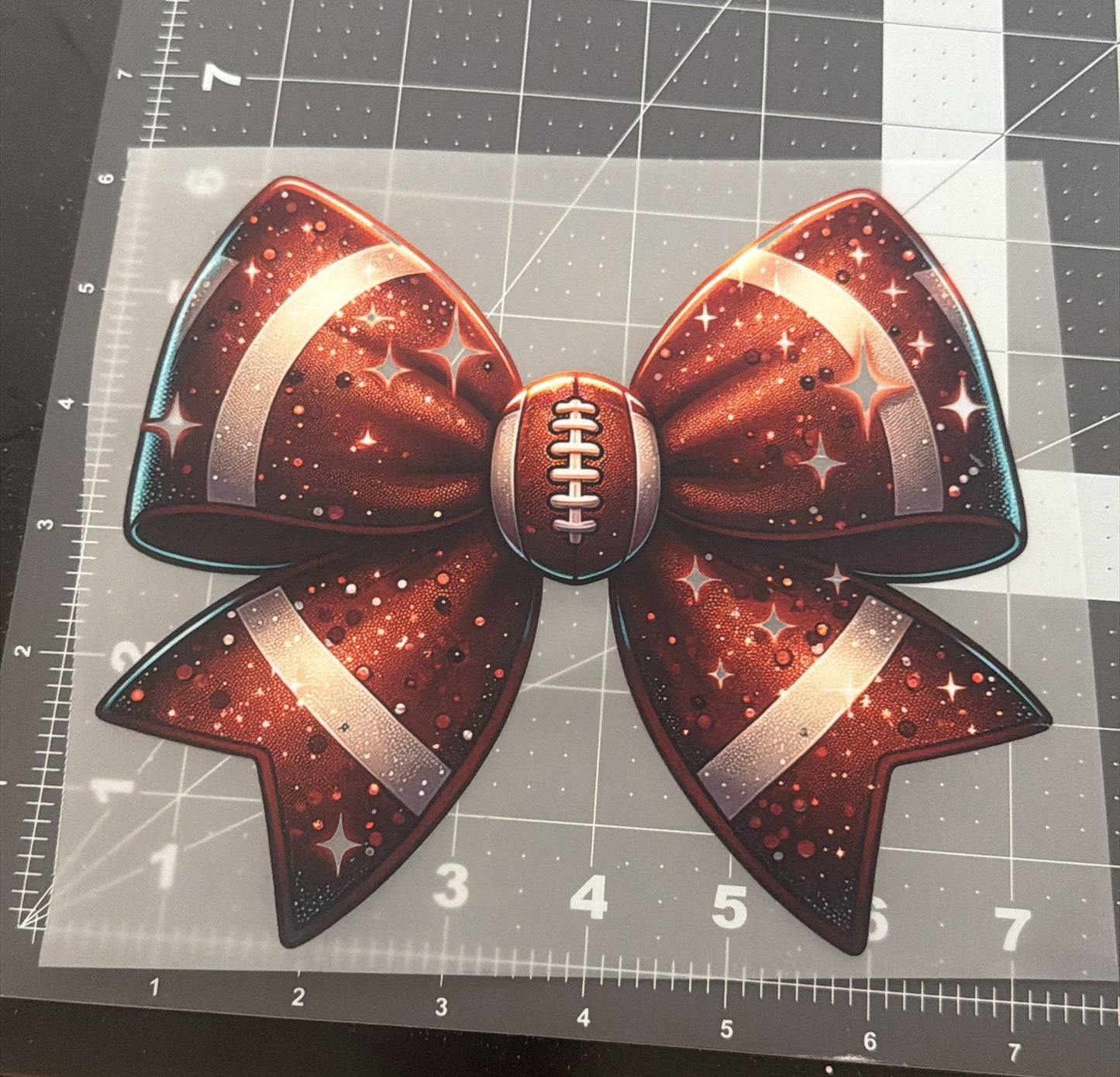 Football Bow | Child Size | DTF Transfer