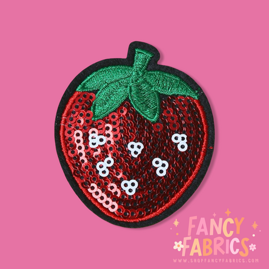 Strawberry Sequins | Iron On Patch