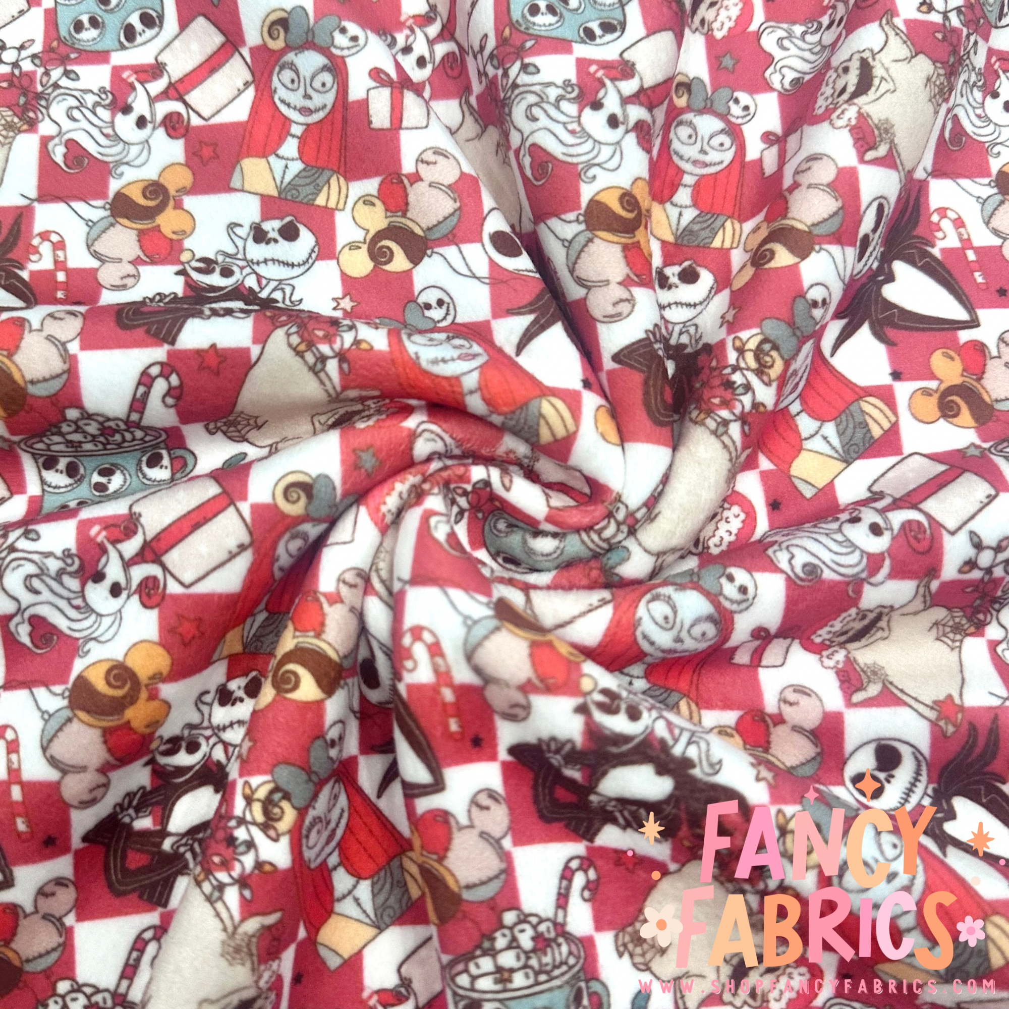 NBC Checkers | Single Sided Minky | Ready To Ship