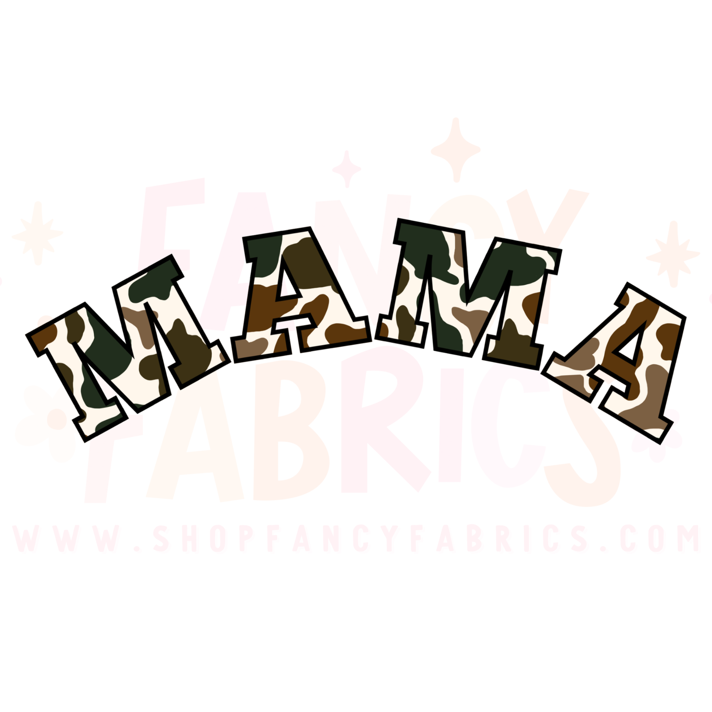 Mama Camo | Adult Size | DTF Transfer | Ready To Ship